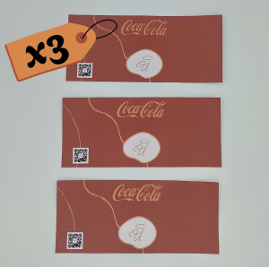Etiquette Coca Cola mini X3