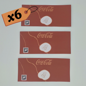 Etiquette Coca Cola mini X6